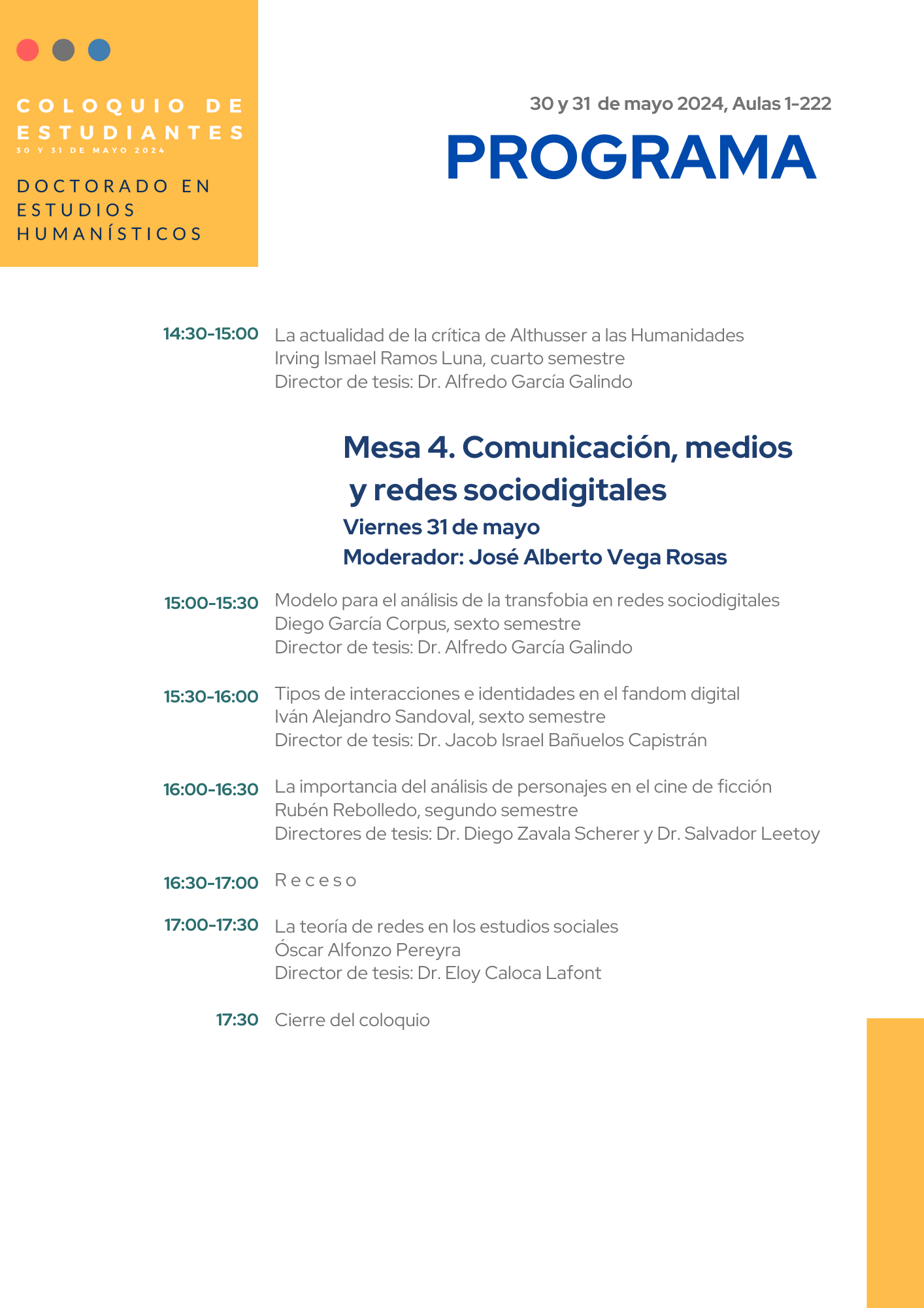 Mesa 4. Comunicación, ciencia y tecnología