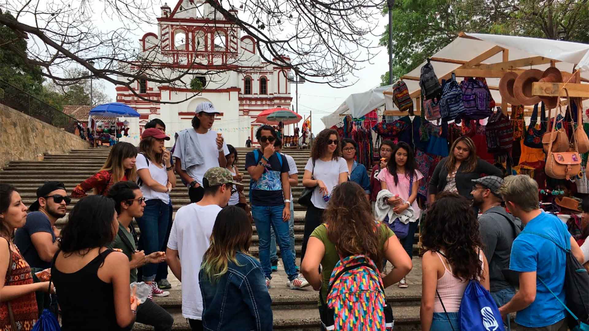 Estudiantes en San Cristobal de las Casas