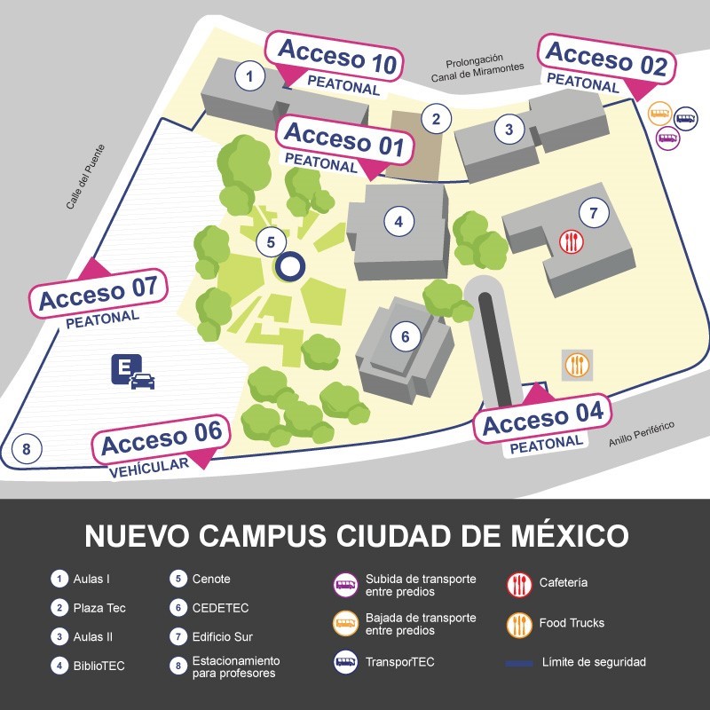 Mapa del campus