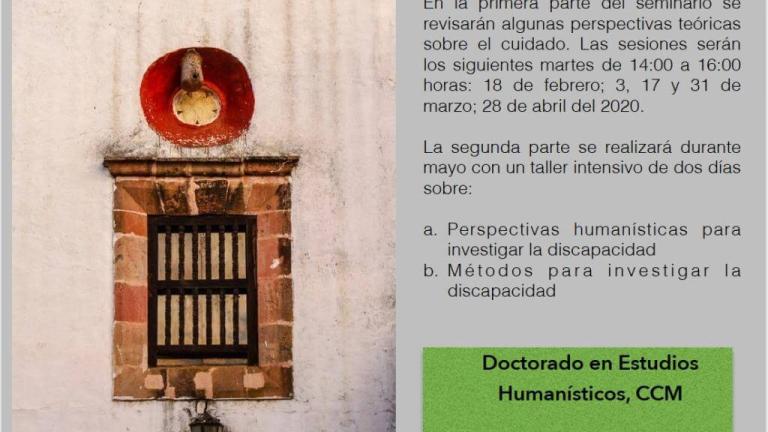 En el seminario se revisarán perspectivas teóricas sobre el cuidado.