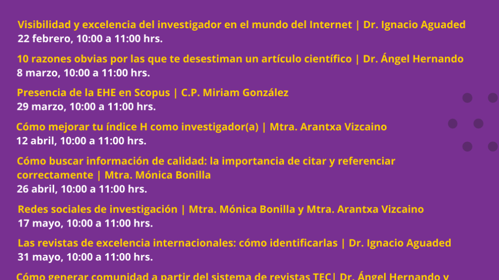 Webinar Investigar y publicar como estrategia de excelencia universitaria